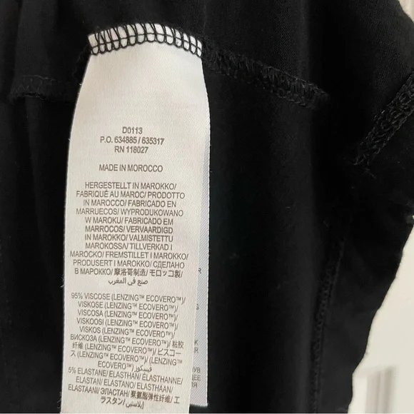 Boden Jersey Black Mini Fit and Flare Dress Size 6P - Picture 5 of 6